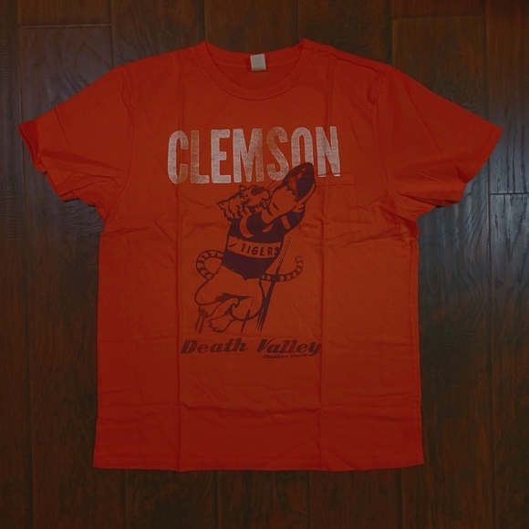 New Old Stock Chubbies Clemson University Tigers Pocket Tee Shirt Size Large - Picture 1 of 3